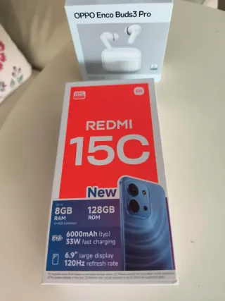 Xiaomi Redmi 15C 128GB + Auriculares Oppo
