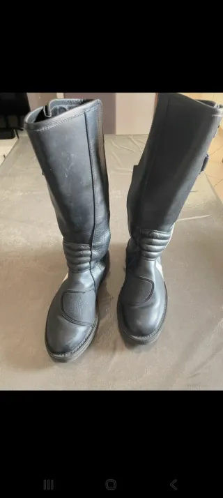 Stivali Carabinieri Moto Neri in Pelle