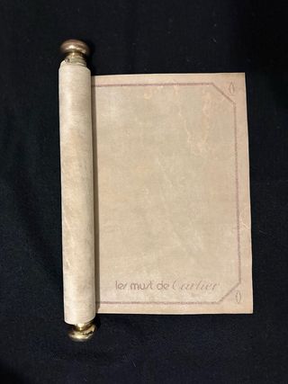 Expositor joyas Cartier enrollable vintage