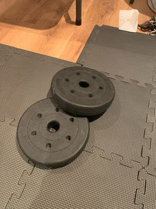 2 discos de goma 2kg