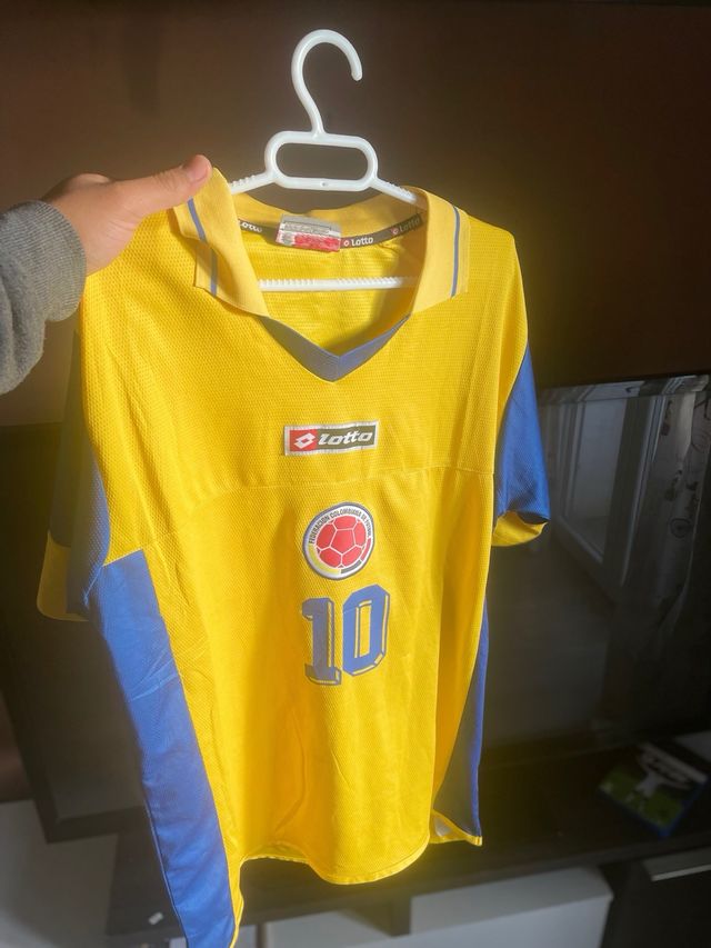 Camisa Lotto Selección Colombia Retro Talla XL