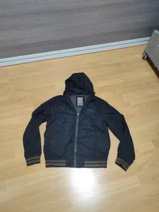 Cazadora Springfield Talla M Negra y Gris