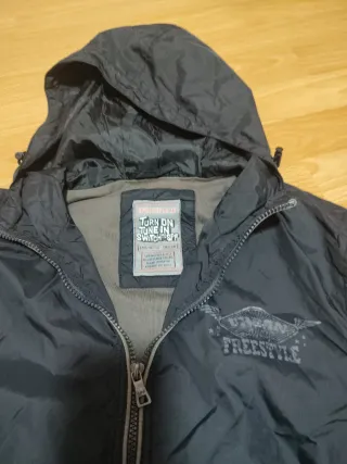 Cazadora Springfield Talla M Negra y Gris