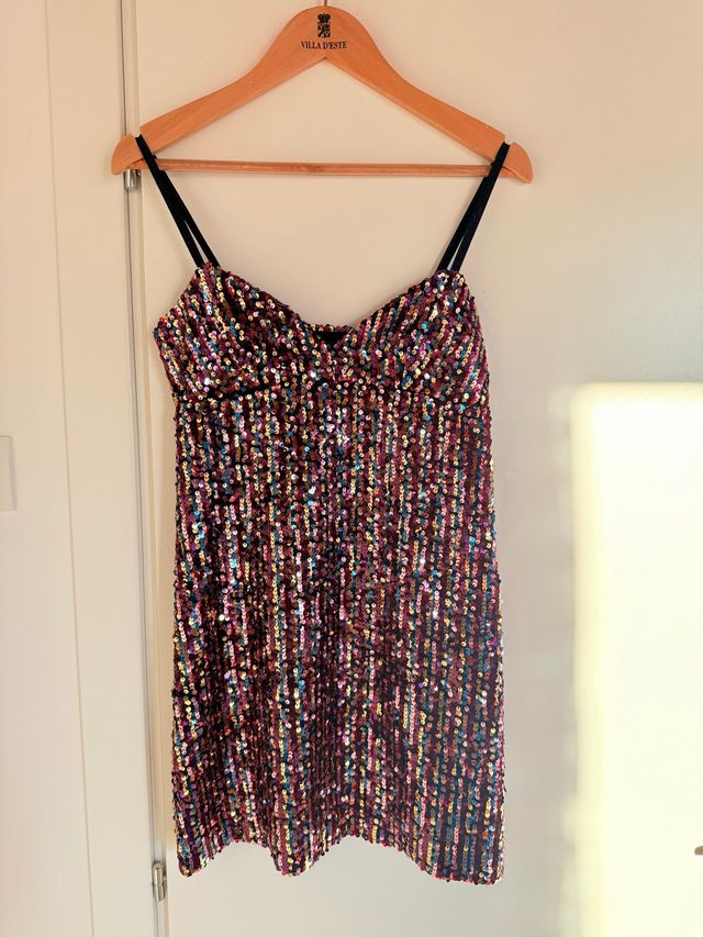 Abito Paillettes Multicolor ZARA