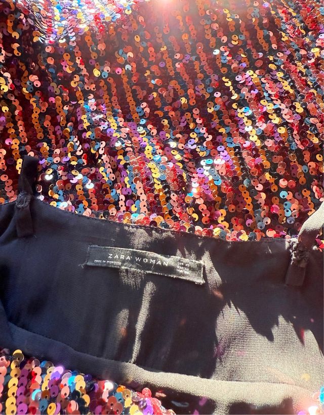Abito Paillettes Multicolor ZARA