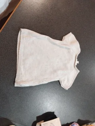 Maglioncino caldo coto bambina con stampa argento