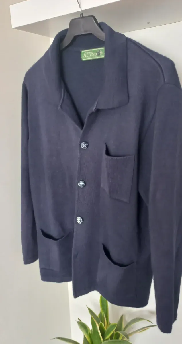 Chaquetón de Lana ALLEND Talla XL Azul