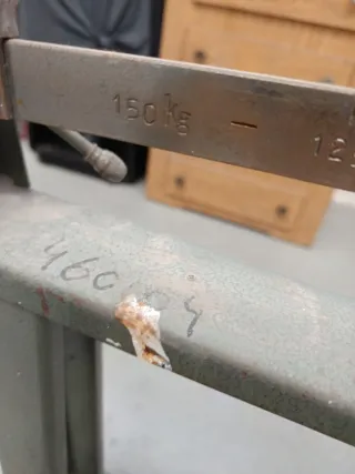 Báscula industrial antigua