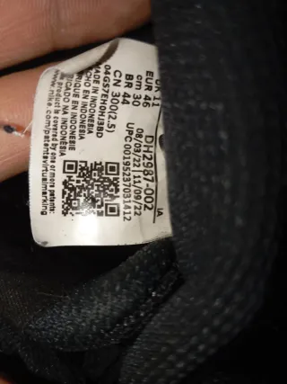 Nike Bambas Talla 46 Negras