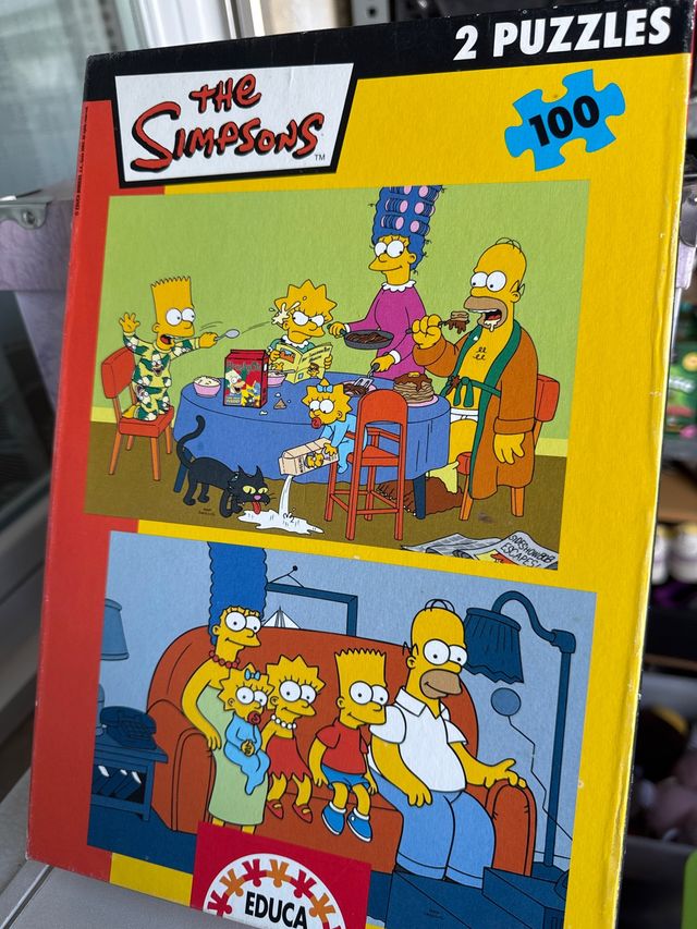 2 Puzzles Los Simpsons 100 Piezas