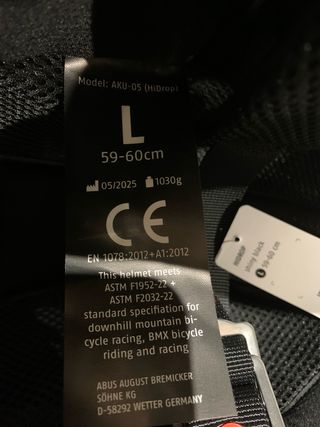 Casco Bicicleta MTB Abus Hidrop L (59-60cm)