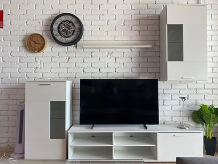 Conjunto Muebles Salón y TV Blanco