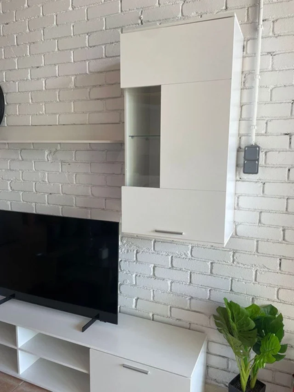 Conjunto Muebles Salón y TV Blanco