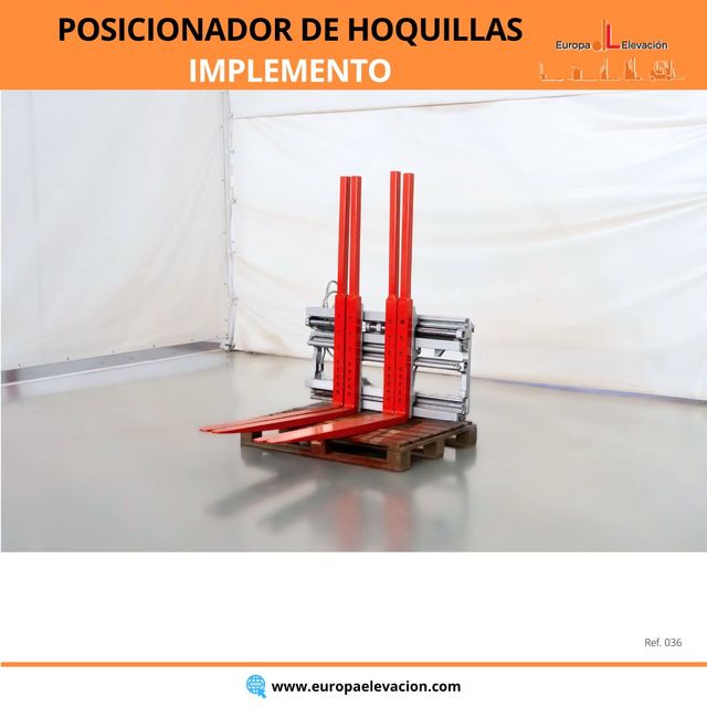 Posicionador de horquillas gran apertura