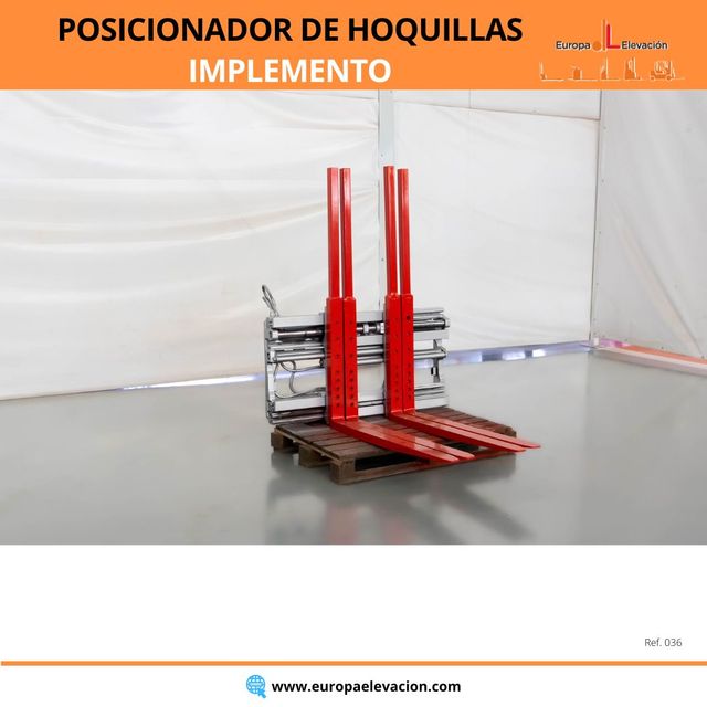 Posicionador de horquillas gran apertura
