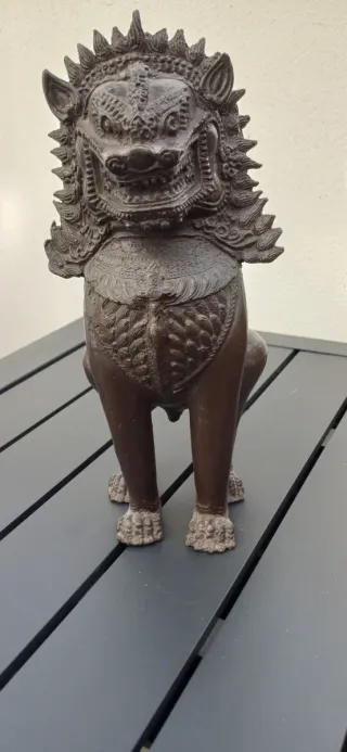 Figura León Guardián Shai Bronce