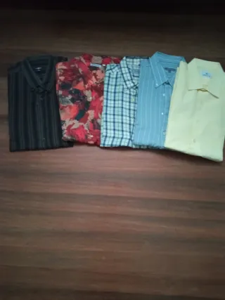 Lote 5 Camisas Caballero Talla 46