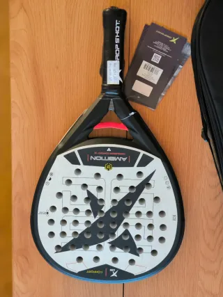 Pala Pádel Drop Shot Ambition Negro + Funda
