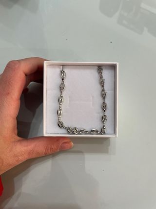 Collana uomo acciaio silver
