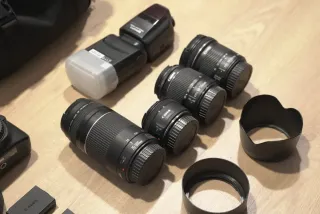 Kit 4 Lentes + Camara Canon EOS Rebel T100