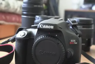 Kit 4 Lentes + Camara Canon EOS Rebel T100