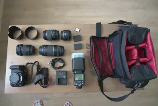 Kit 4 Lentes + Camara Canon EOS Rebel T100