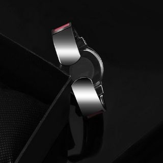 Reloj Mickey Rosa Acero Inoxidable Pulsera Abierta