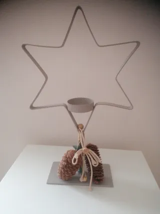 Portacandele a forma di stella