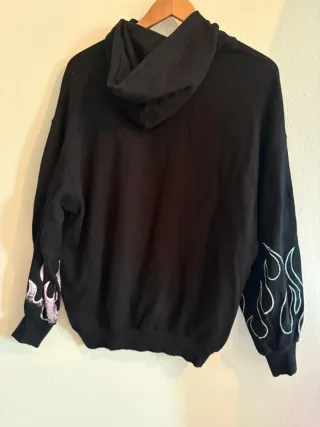 Sudadera oversize Bershka negra