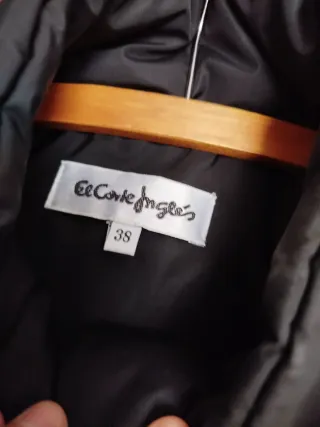 Abrigo acolchado negro mujer