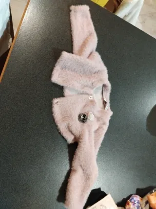 Coprispalle AKITA rosa in pelliccia sintetica