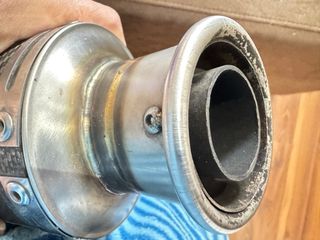 Tubo de escape fibra de carbono kawasaki z  750