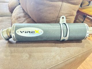 Tubo de escape fibra de carbono kawasaki z  750