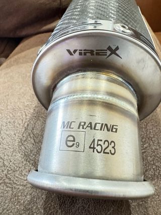 Tubo de escape fibra de carbono kawasaki z  750