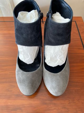 Zapatos de piel de tacon de 8 cm