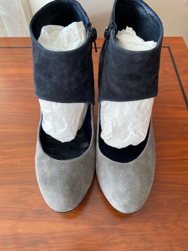 Zapatos de piel de tacon de 8 cm