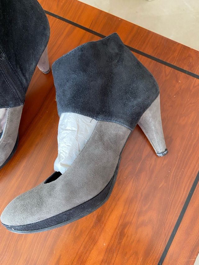 Zapatos de piel de tacon de 8 cm