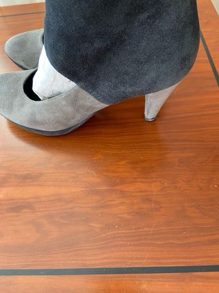 Zapatos de piel de tacon de 8 cm