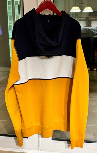 Sudadera Greencoast Hombre Azul y Amarillo