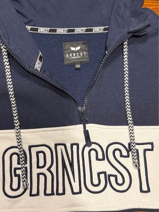 Sudadera Greencoast Hombre Azul y Amarillo