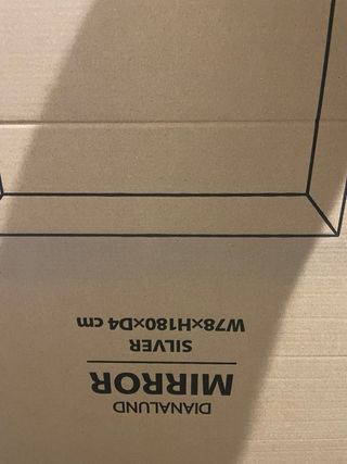 Espejo Marco Plata Negro 78x180