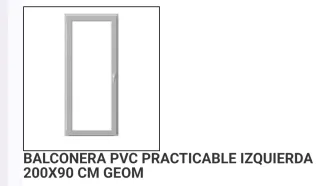 Balconera PVC
