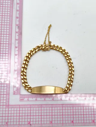Pulsera Esclava Caballero oro 18kt