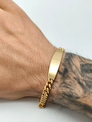 Pulsera Esclava Caballero oro 18kt