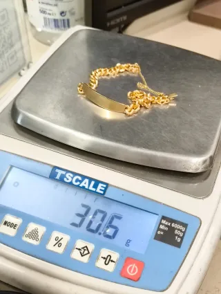 Pulsera Esclava Caballero oro 18kt