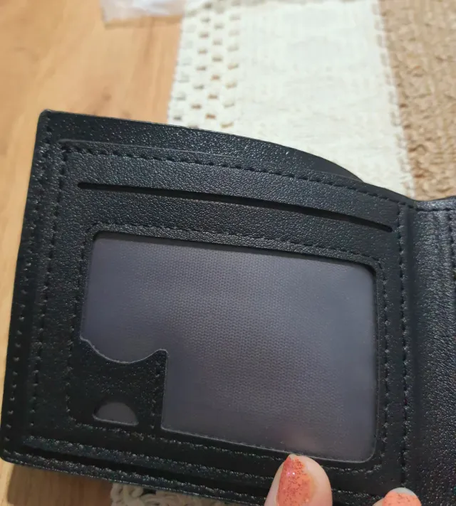 Cartera/Billetera Hombre Negra Elegante