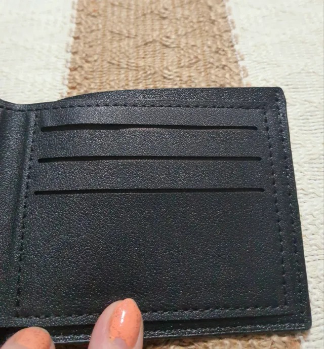 Cartera/Billetera Hombre Negra Elegante