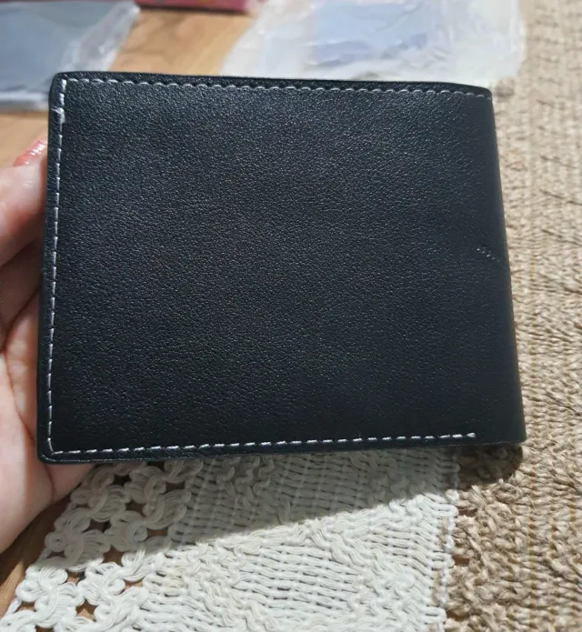 Cartera/Billetera Hombre Negra Elegante