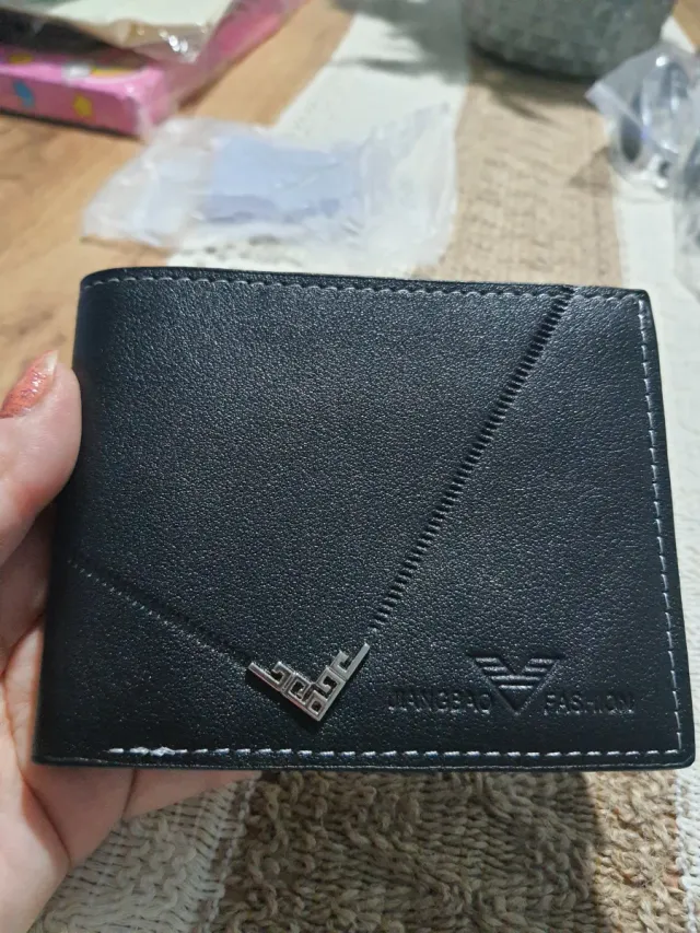 Cartera/Billetera Hombre Negra Elegante