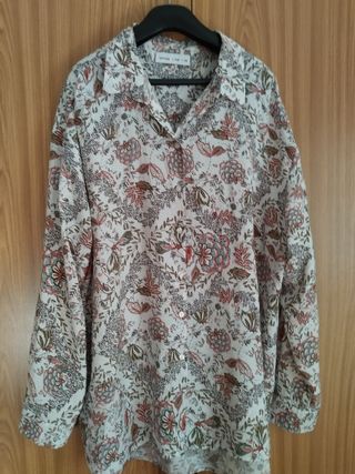 Camisa estampada mujer talla grande